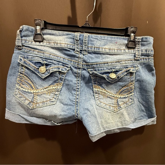 Wallflower Light Blue Jean Shorts - Picture 2 of 7
